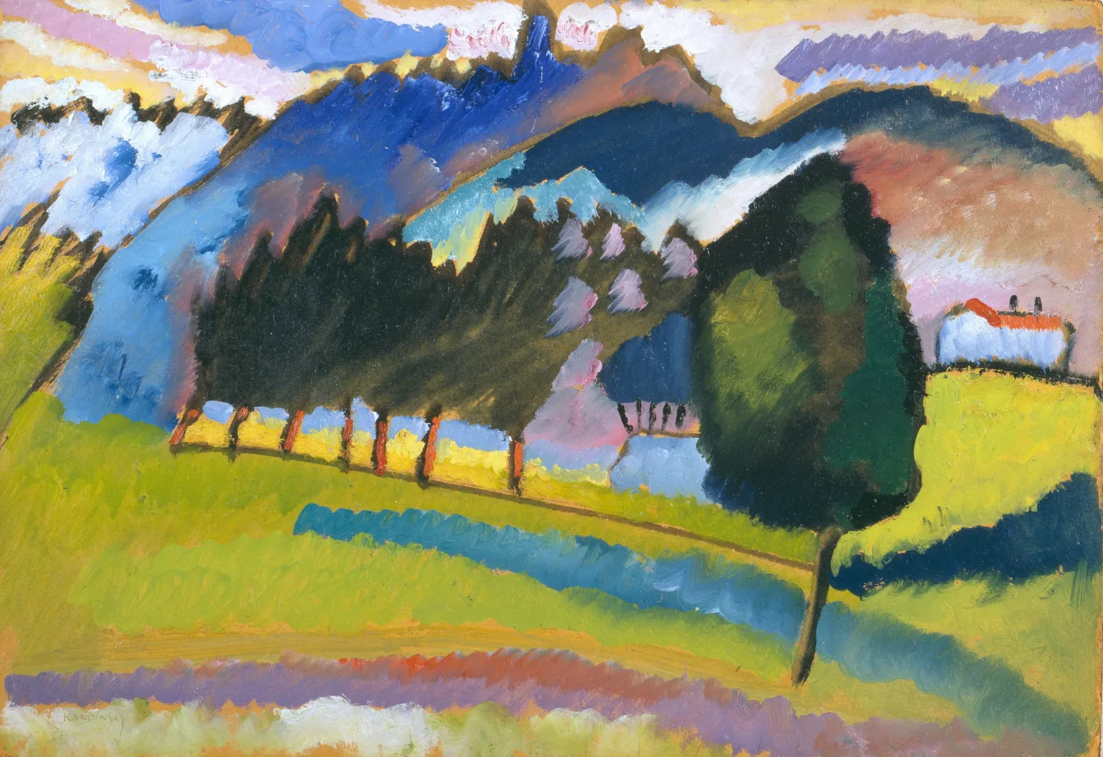 Landscape with Rolling Hills, Wassily Kandinsky
