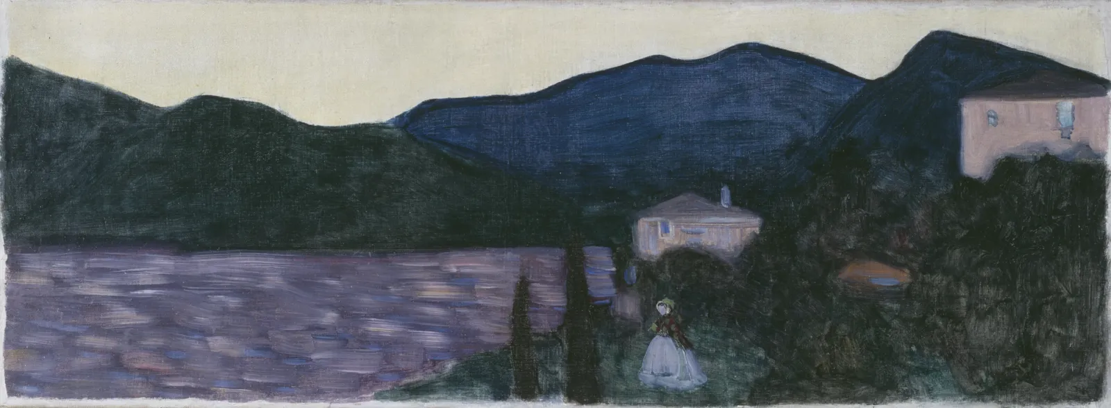 Mountain landscape with lake, Wassily Kandinsky