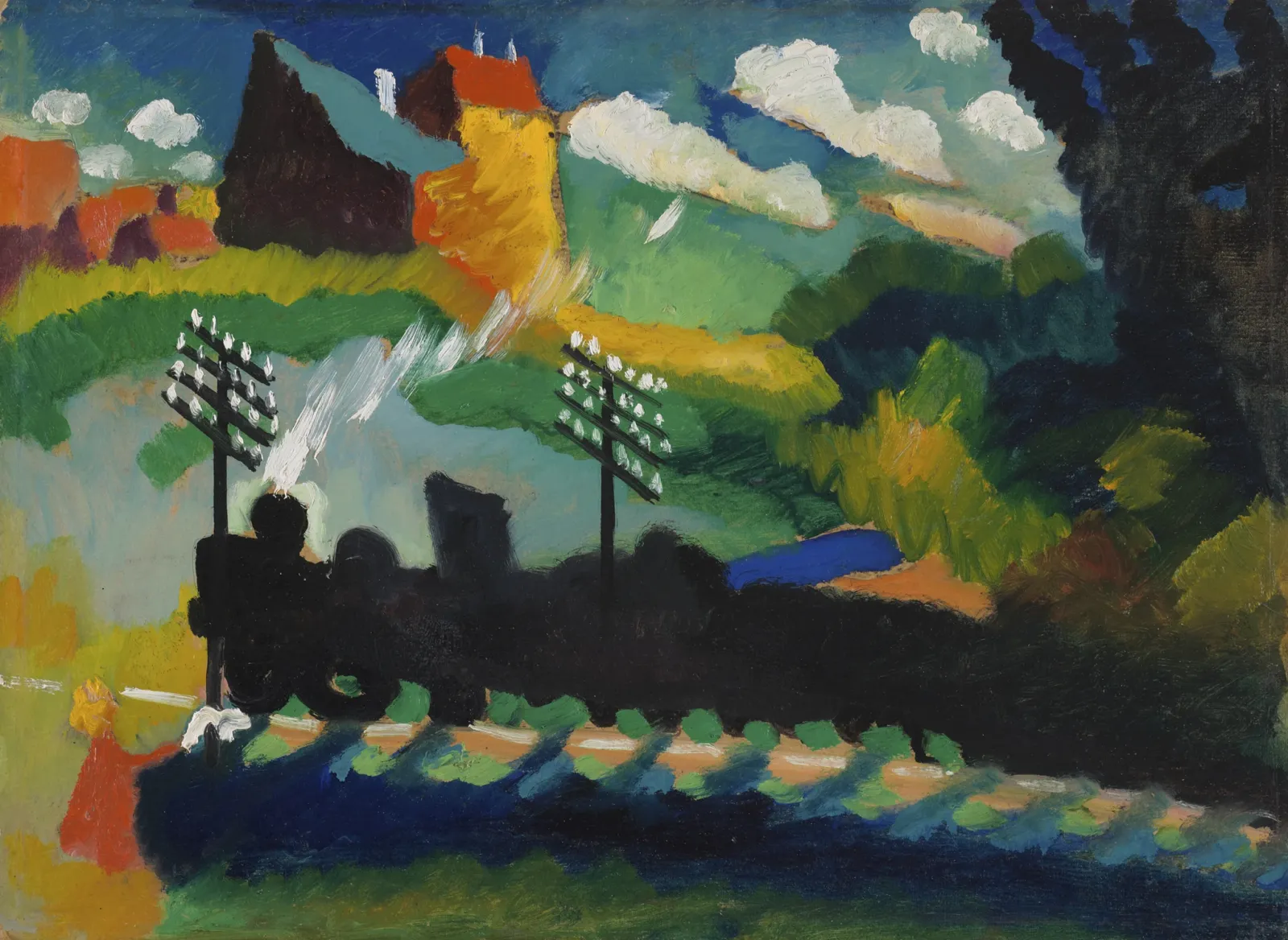 Murnau, Train et Château, Wassily Kandinsky