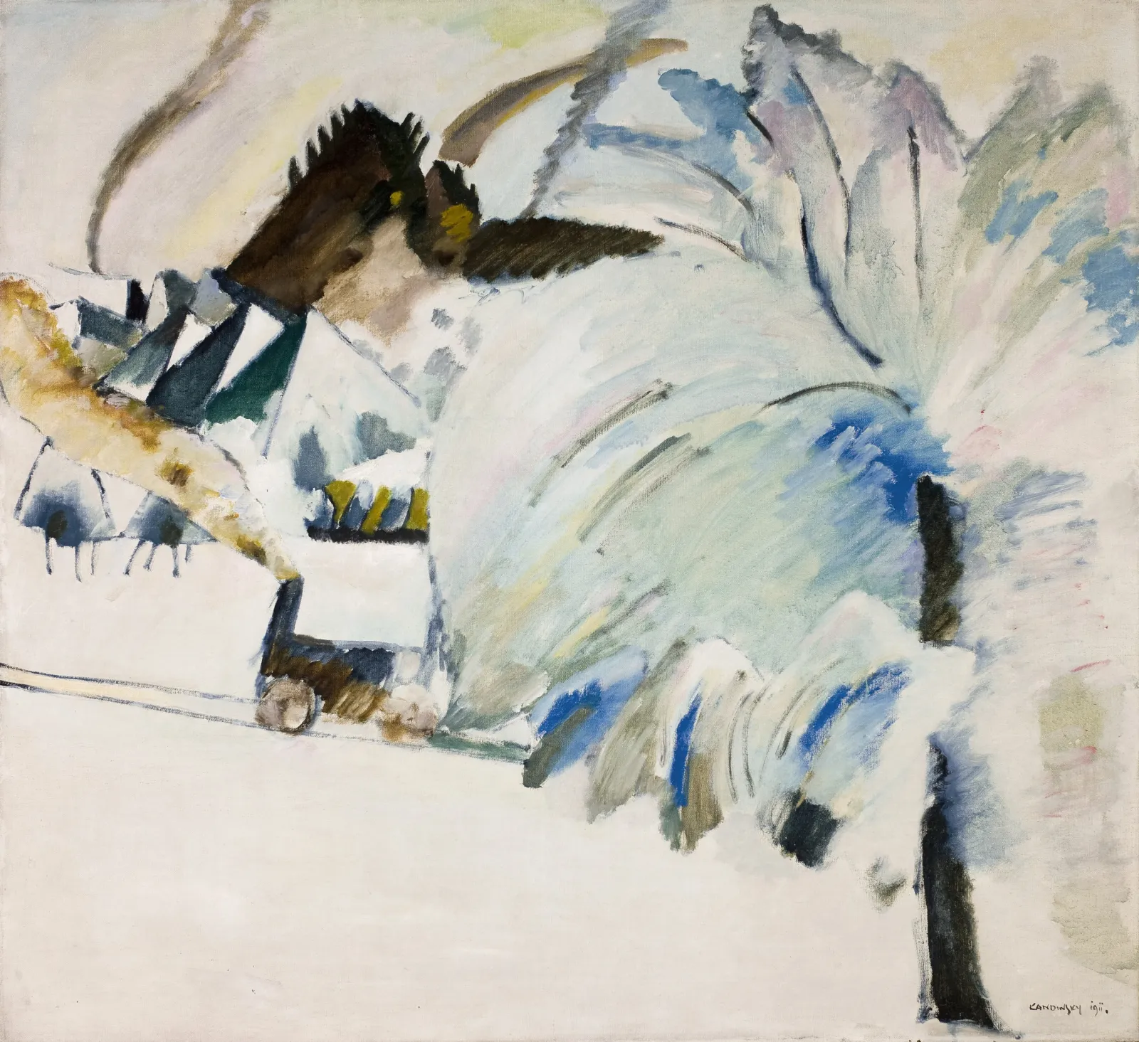 Murnau with Locomotive, Wassily Kandinsky