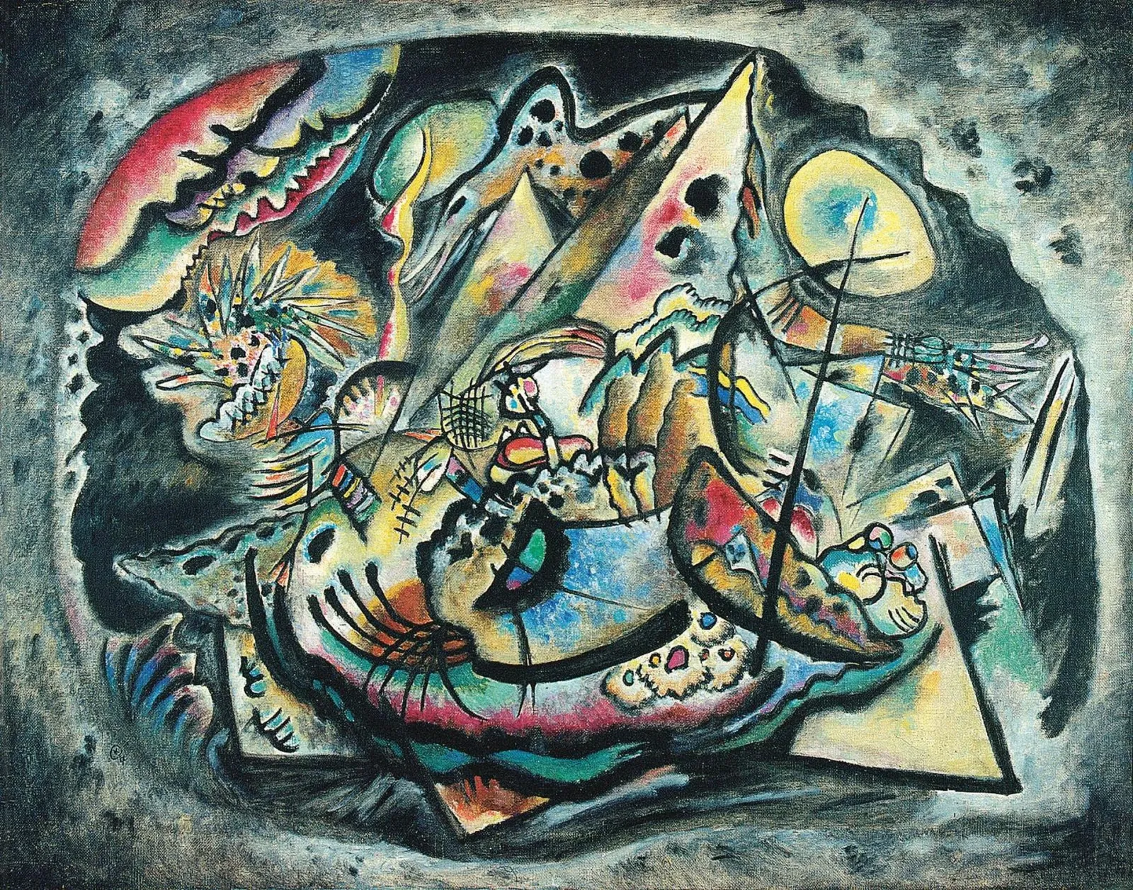 Ovale gris, Wassily Kandinsky