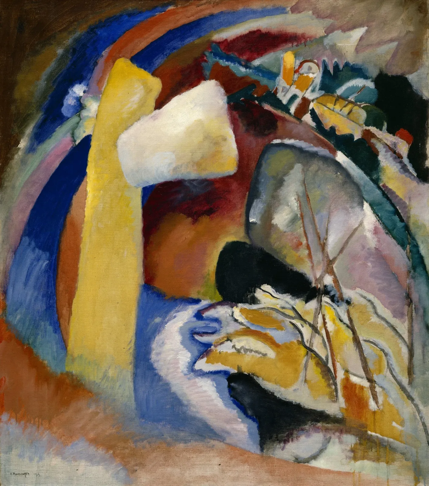 Painting with White Form (study), Wassily Kandinsky