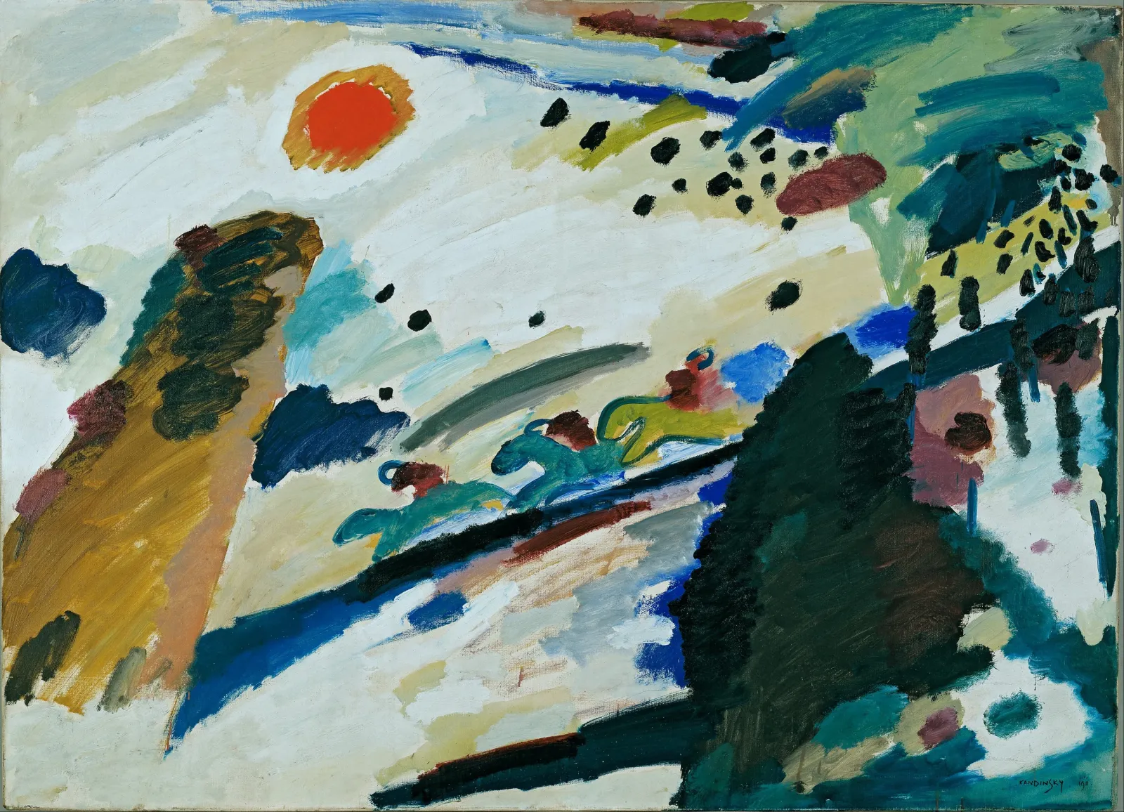 Paysage romantique, Wassily Kandinsky
