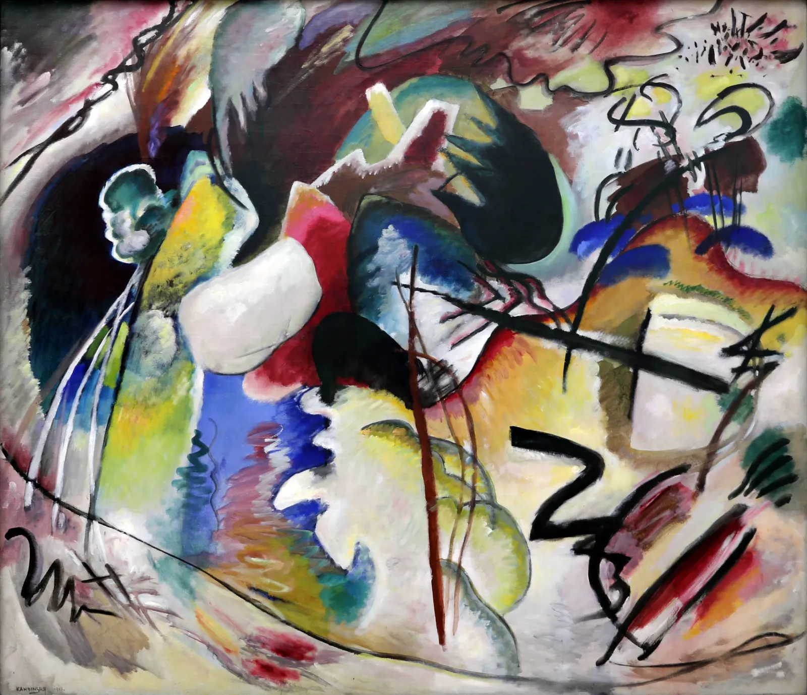 Photo avec forme blanche, Wassily Kandinsky