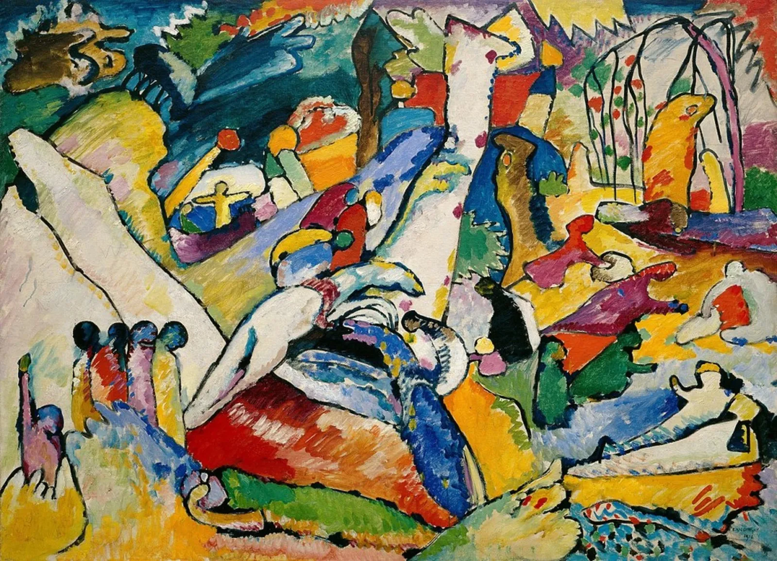 Sketch for "Composition II", Wassily Kandinsky