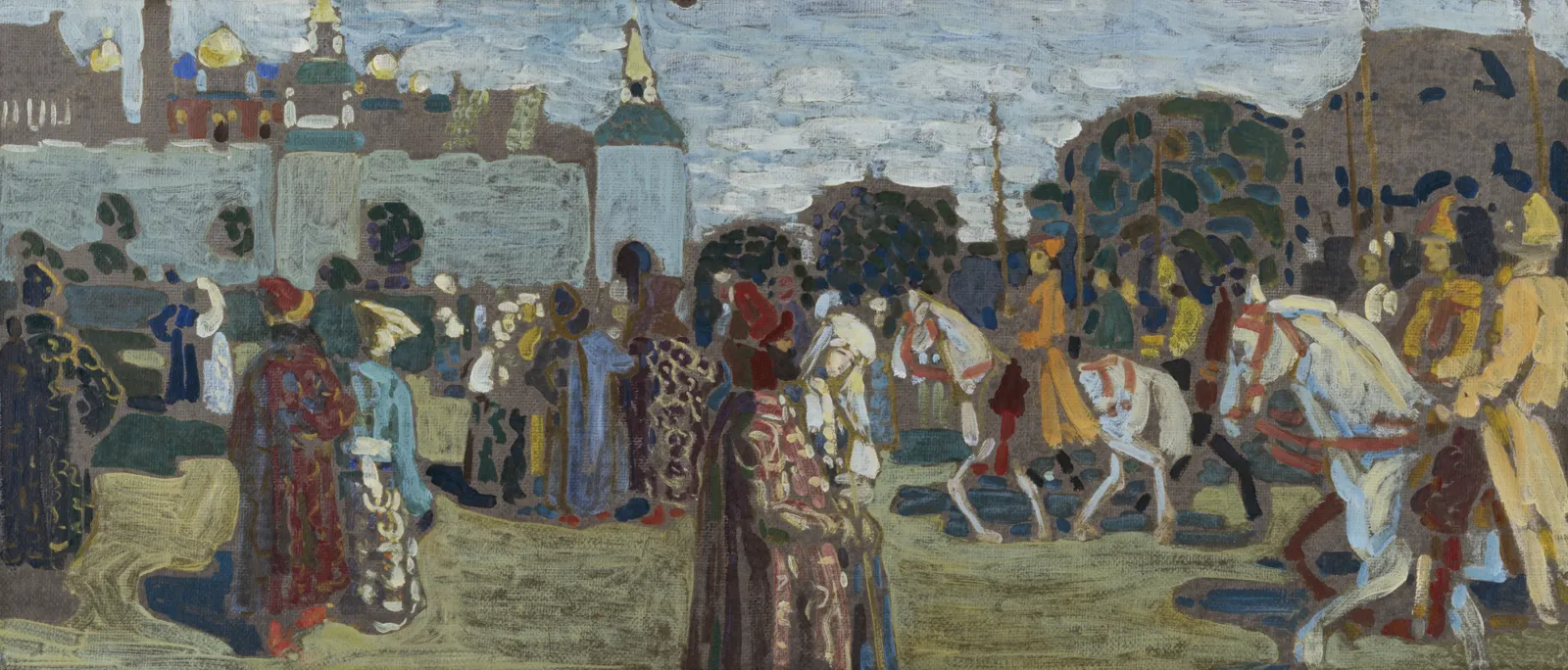 Sunday (Old Russian) (sketch), Wassily Kandinsky
