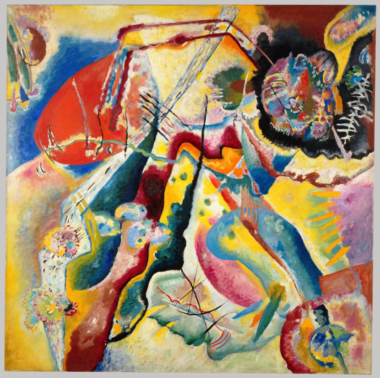 Tableau à la tache rouge, Wassily Kandinsky