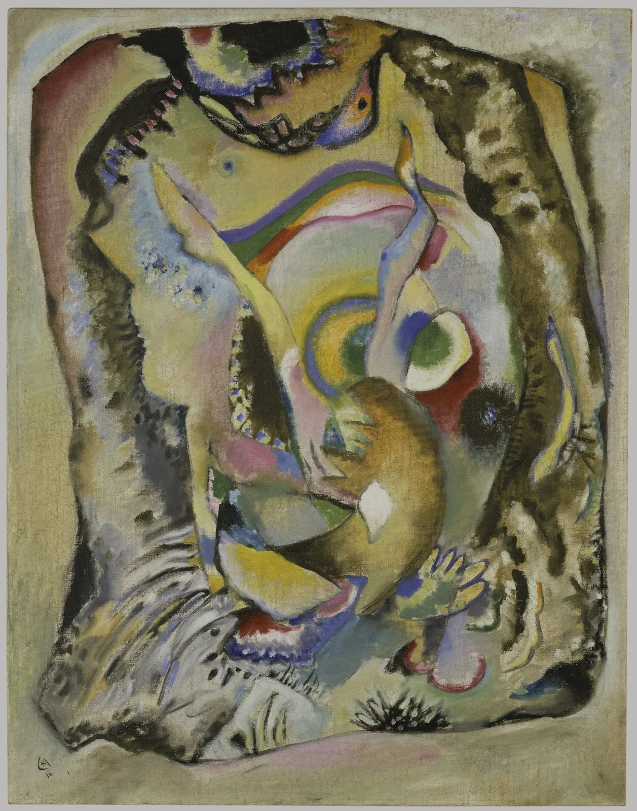 Tableau sur fond clair, Wassily Kandinsky