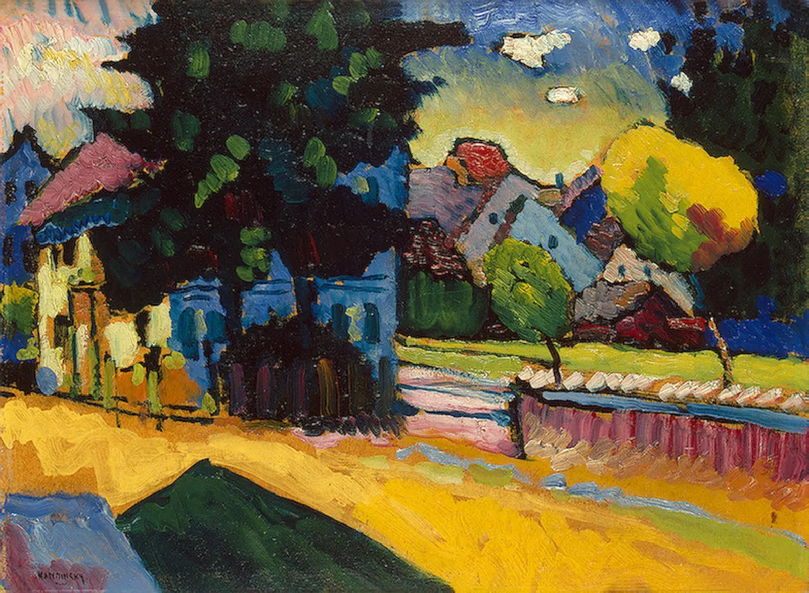 Vue de Murnau, Wassily Kandinsky
