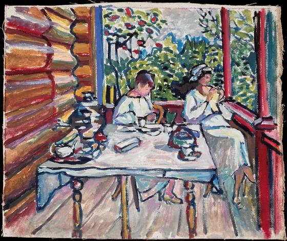 Akhtyrka, Nina et Tatiana dans la véranda