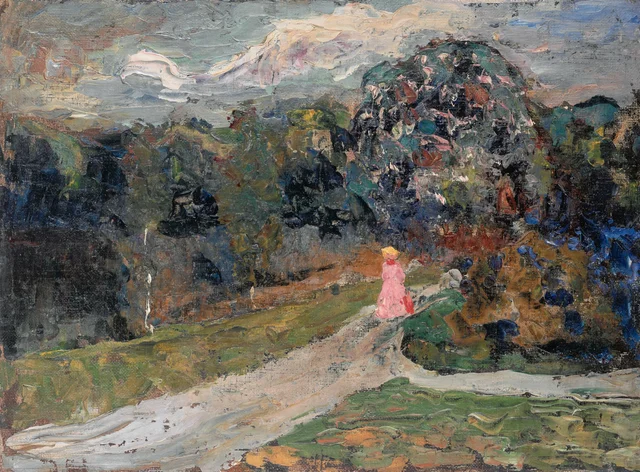 Crepúsculo en el Jardín Inglés, Múnich
