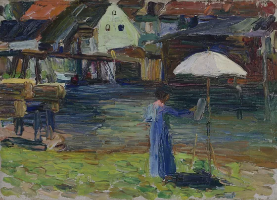 Kallmünz - Gabriele Münter painting I