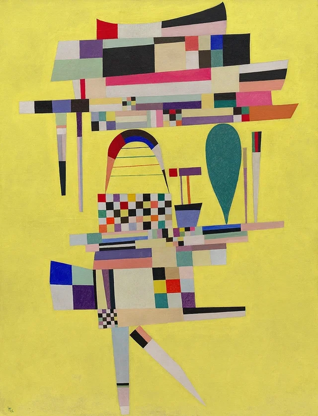 El lienzo amarillo, Wassily Kandinsky