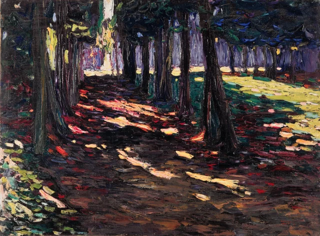 El parque de Saint-Cloud, avenida sombreada