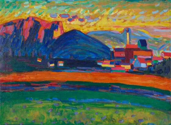 Mountain Landscape with Village I