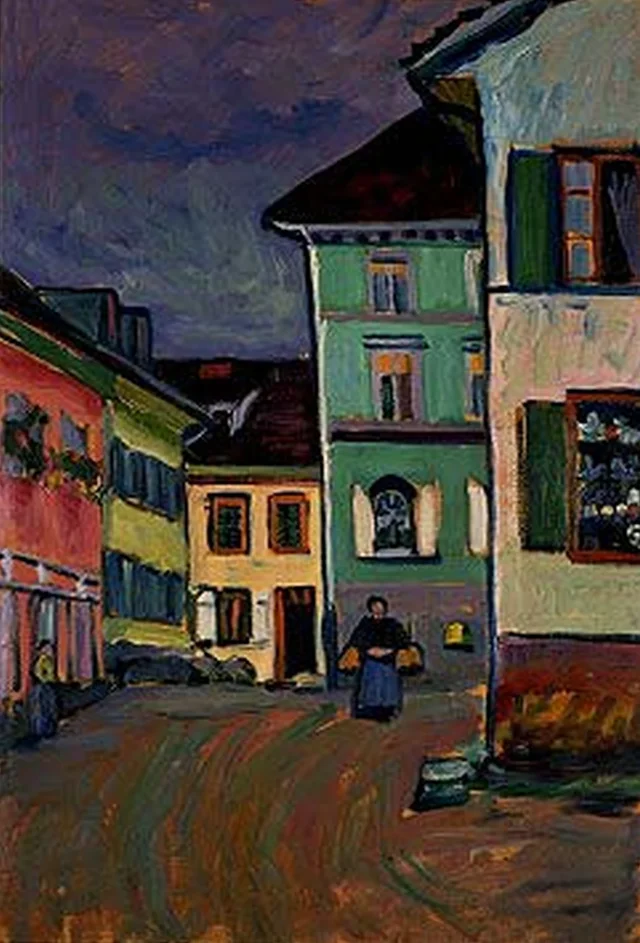Murnau, final de la Johannisstrasse