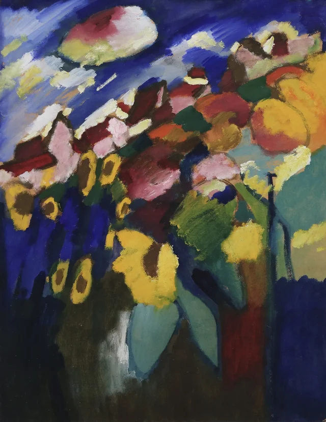 Murnau: el jardín II, Wassily Kandinsky