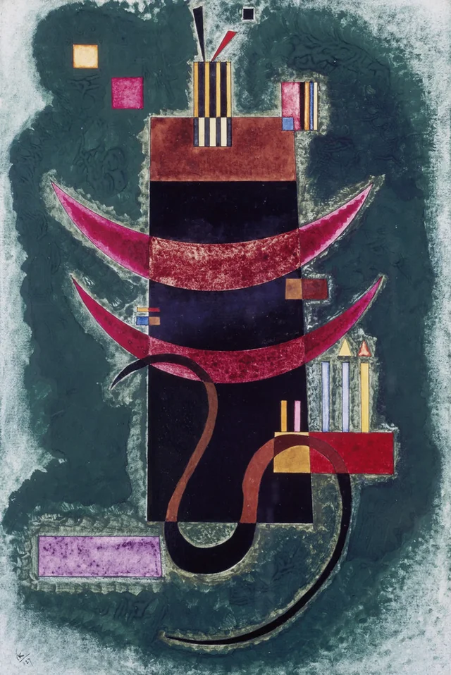 Segmento rojo, Wassily Kandinsky