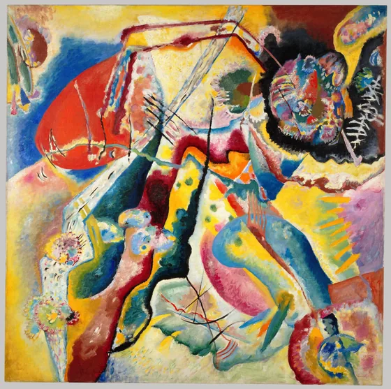 Tableau à la tache rouge