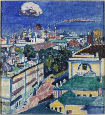 View of Moscow from the Window of Kandinsky's Apartment at No. 1, Zubovsky Square
