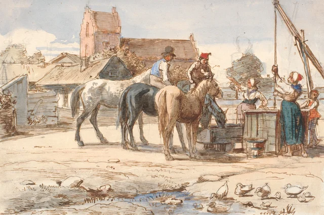 En el pozo a las afueras del pueblo, Wilhelm Marstrand