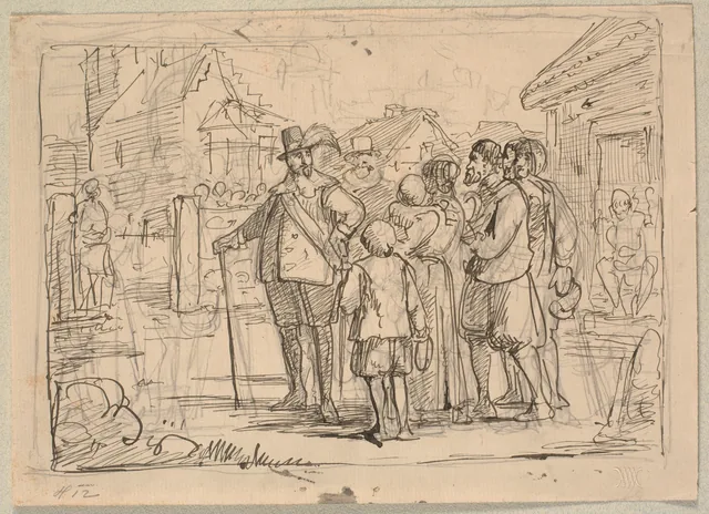 Christian IV Speaking to Some Peasants