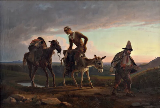 Don Quixote's First Homecoming, Wilhelm Marstrand