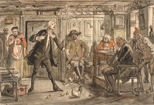 Erasmus Montanus discute con Per Degn