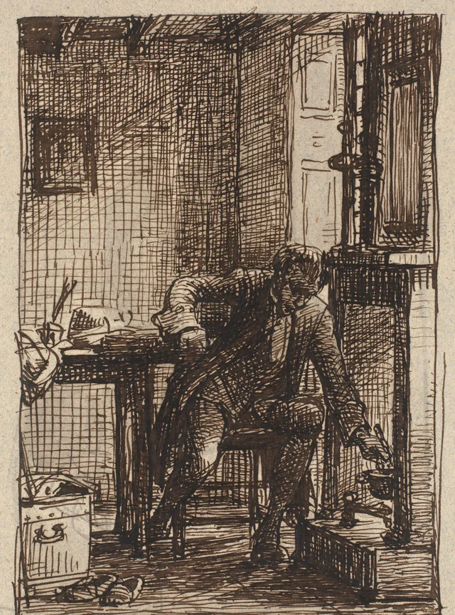 Holberg en Roma, Wilhelm Marstrand