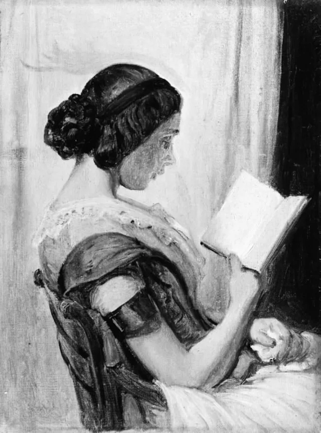 本を読む少女