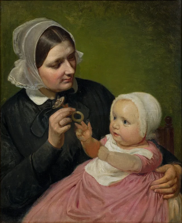 The Artist’s Wife and Their Son Poul