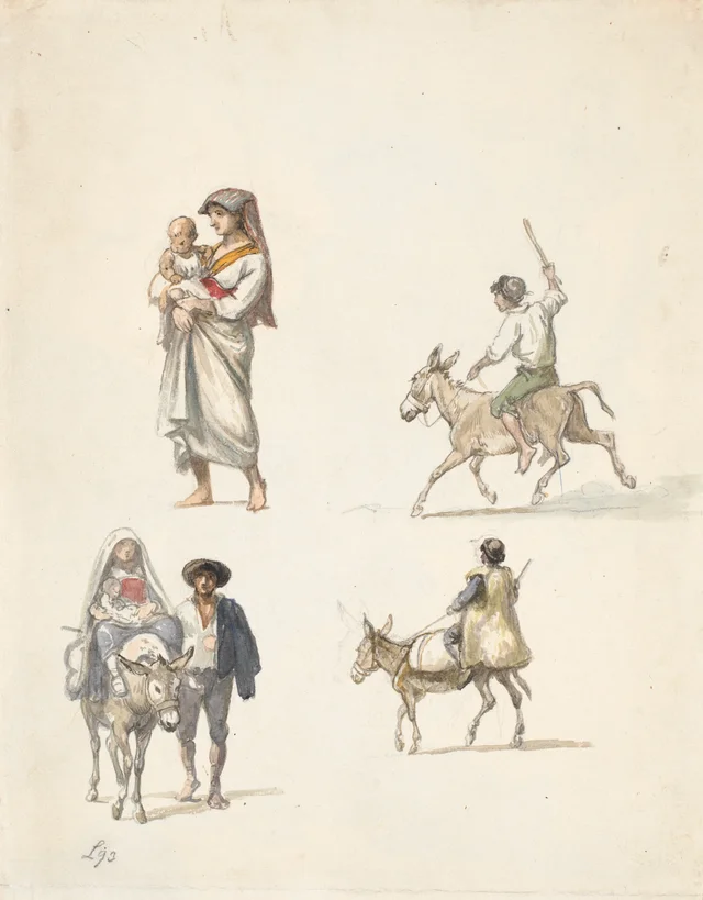 Campesinos italianos de viaje, Wilhelm Marstrand