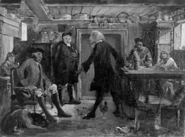 De «Erasmus Montanus» de Ludvig Holberg, acto III, escena 3, Wilhelm Marstrand
