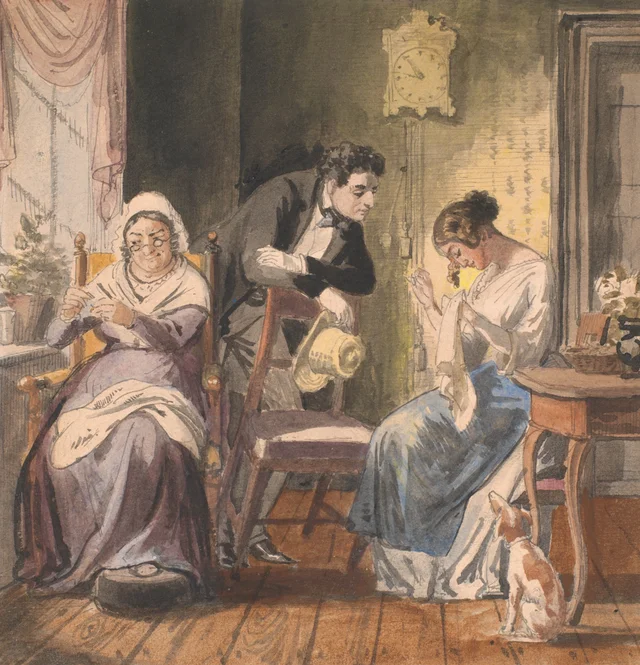 Una visita (Una visita de la vida cotidiana), Wilhelm Marstrand