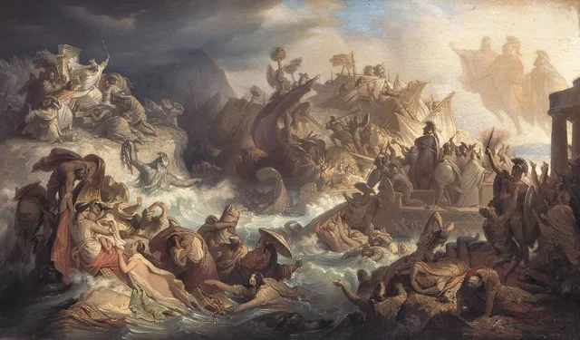 A Batalha de Salamina, Wilhelm von Kaulbach