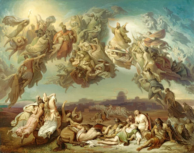 La Bataille des Huns dans les champs Catalauniques, Wilhelm von Kaulbach