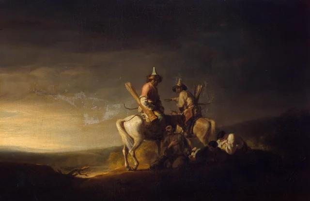 Les Bachkirs (Bachkirs escortant des condamnés), William Allan