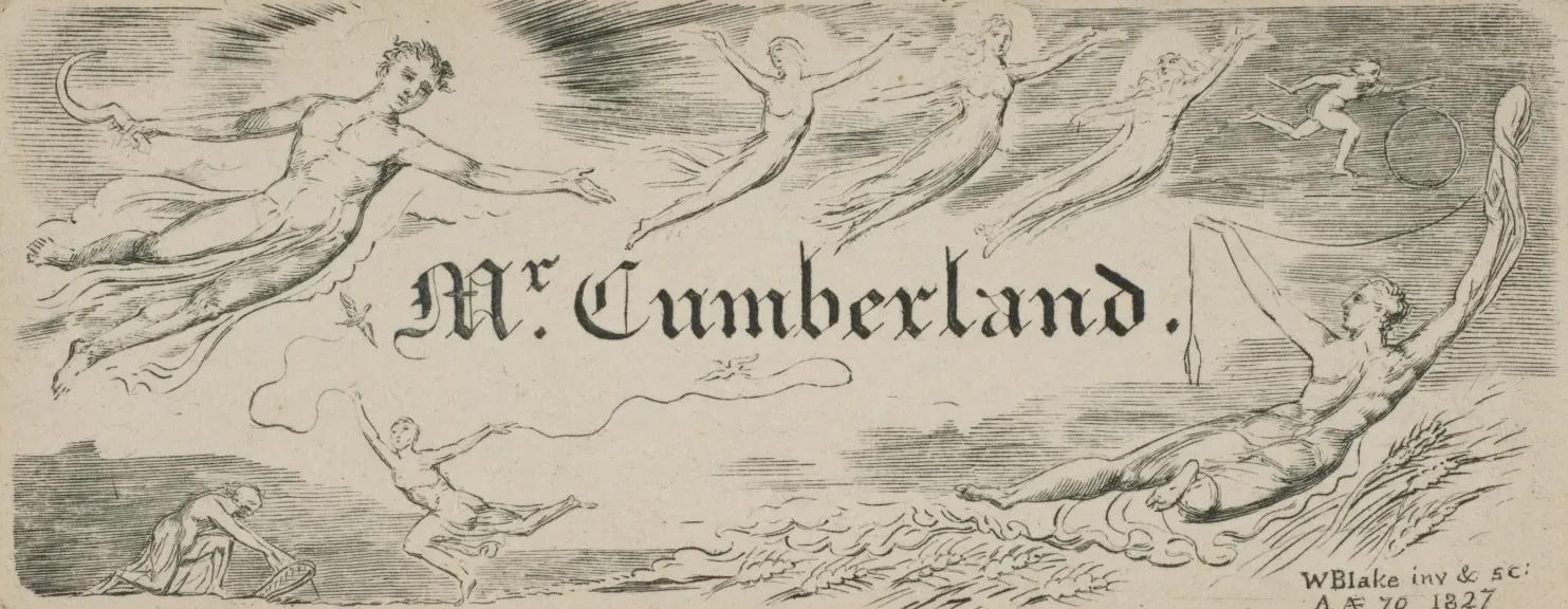 George Cumberland's Message Card, William Blake