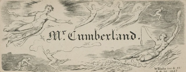 George Cumberland's Message Card