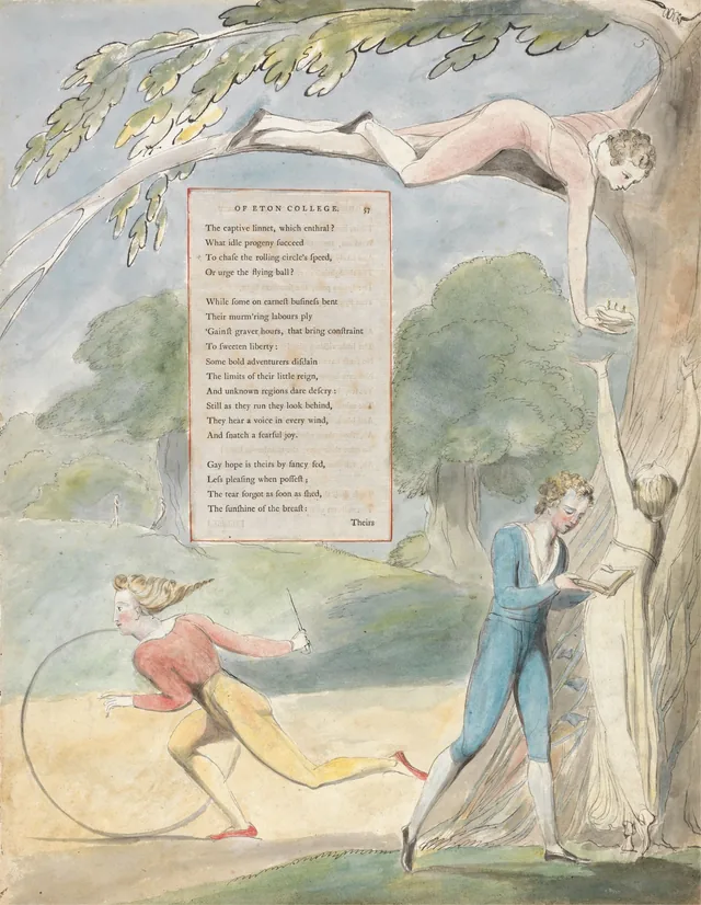 Dessins pour les Poèmes de Gray, dessin 17 : « To chase the rolling circle's speed... »