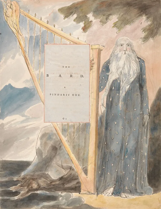 Designs for Gray's Poems: The Bard, A Pindaric Ode; Title Page