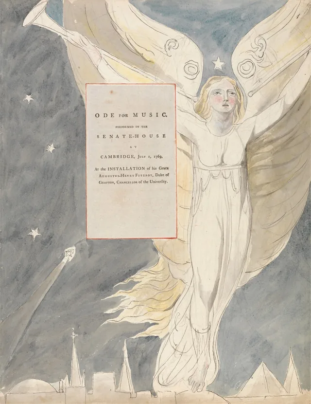 Designs for Gray's Poems: Ode for Music, Performed in the Senate-House; Title Page