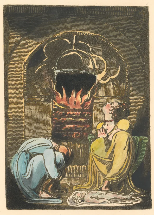 Europe a Prophecy, plate 8: Famine