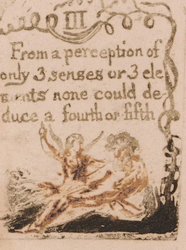 Il n'y a pas de religion naturelle, planche 5 : III. « From a perception of only 3 senses... »