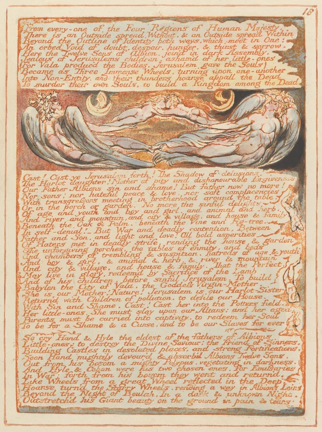 Jerusalem, plate 18: "From every-one of the Four Regions..."