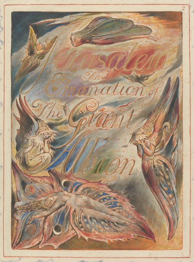 Jerusalem: The Emanation of The Giant Albion, Title Page, plate 2