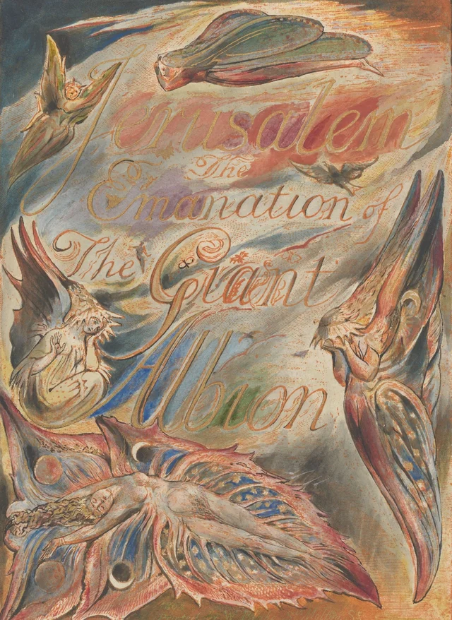 Jerusalem: The Emanation of The Giant Albion, Title Page, plate 2, William Blake