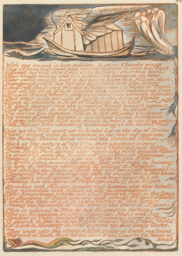 Jerusalem, plate 44: "With one accord in love sublime..."