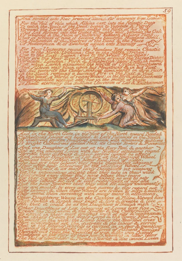 Jerusalem, plate 59: "And formed into Four precious stones..."