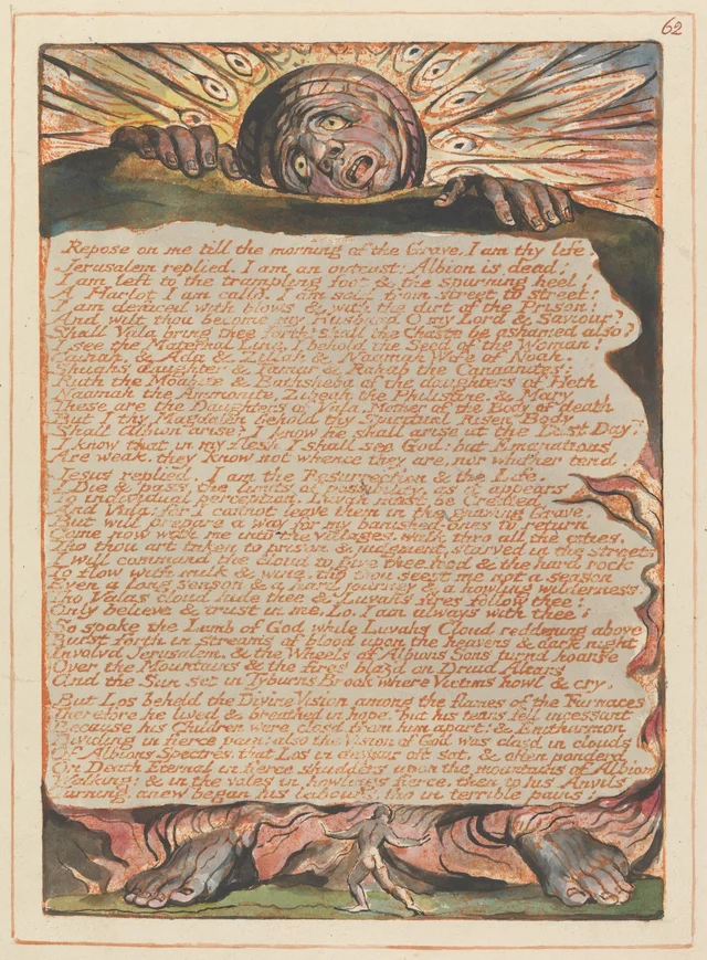 Jérusalem, planche 62 : « Repose on me till the morning of the Grave... »